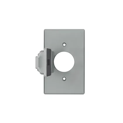 Placa contacto redondo, policarbonato,p/intemperie, Standard