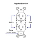 Contacto dúplex, 2 polos 3 hilos, 20 A, Standard, blanco 4