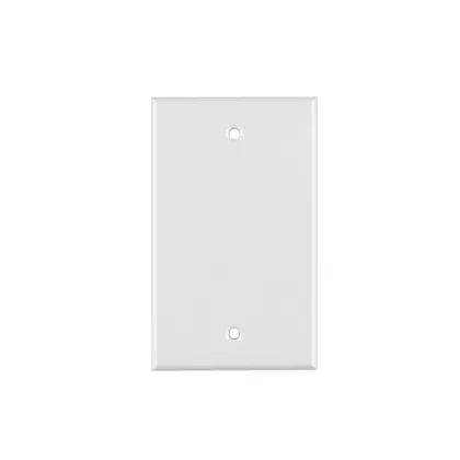 Placa de ABS ciega, Standard, blanco, VOLTECK
