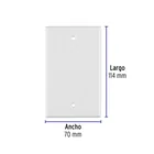 Placa de ABS ciega, Standard, blanco, VOLTECK 2