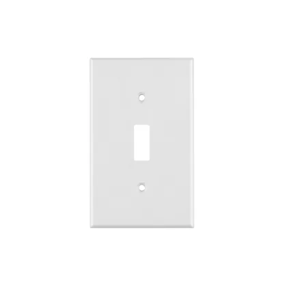 Placa de ABS para interruptor vertical, Standard, blanco