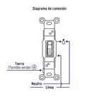 Interruptor vertical de palanca, Standard, blanco, VOLTECK 4