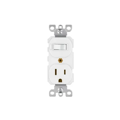 Interruptor de palanca con contacto, Standard, blanco