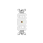 Interruptor dúplex de palanca, Standard, blanco, VOLTECK 1