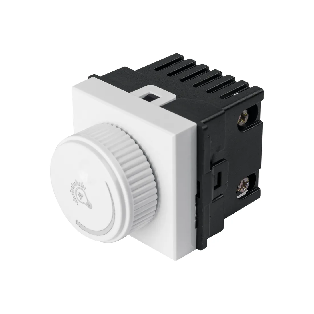 Dimmer giratorio de 1.5 módulos, línea Toledo, BASIC