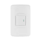 Placa armada 1 interruptor de 3 vías 1.5 módulos, Toledo 1