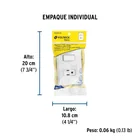 Placa armada contacto e interruptor sencillo, VOLTECK BASIC 6