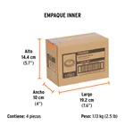Carda circular 4' alambre trenzado, eje 5/8'-11, TRUPER 6