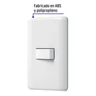 Placa armada con 1 interruptor sencillo, VOLTECK BASIC 2
