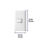 Placa armada con 1 interruptor sencillo, VOLTECK BASIC 3
