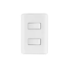 Placa armada con 2 interruptores sencillos, VOLTECK BASIC 1