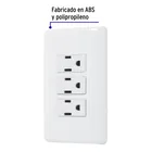 Placa armada con 3 contactos, VOLTECK BASIC 2