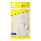 Placa armada 1 interruptor sencillo, marfil, VOLTECK 5