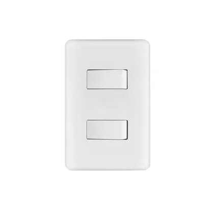 Placa armada 1 interruptor sencillo + 1 de 3 vías, BASIC