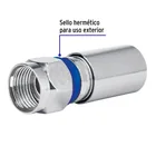 Bolsa con 2 conectores coaxiales RG 6 de compresión, VOLTECK 2