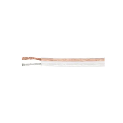 Rollo de 100 m cable polarizado transparente p/bocina 18 AWG