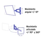 Soporte para pantallas de 14' a 40' articulado, VOLTECK 5