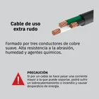 Metro de cable uso extra rudo 2 x 10 AWG en rollo de 100 m 3