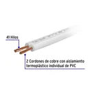 Carrete con 10 m cordón dúplex flexible SPT 14 AWG, VOLTECK 2