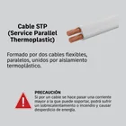 Rollo de 100 m de cordón dúplex flexible SPT 12 AWG, VOLTECK 4