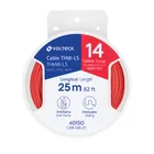 Carrete con 25 m de cable THHW-LS 14 AWG rojo, VOLTECK 1
