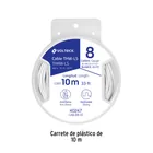Carrete con 10 m de cable THHW-LS 8 AWG blanco, VOLTECK 4