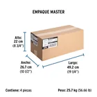 Rollo de 100 m de cable THHW-LS 10 AWG blanco, VOLTECK 8