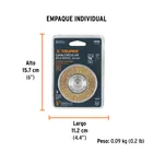 Carda circular 3' alambre fino para taladro, TRUPER 5