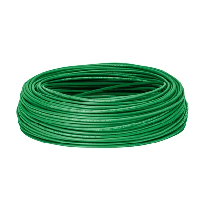 Rollo de 100 m de cable THHW-LS 14 AWG verde, VOLTECK