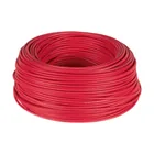 Rollo de 100 metros de cable THW CCA 12 AWG rojo, BASIC 1