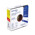 Rollo de 100 metros de cable THW CCA 14 AWG rojo, BASIC 3