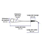 Calentador de inmersión para agua #5.5 (20L), 1000W, VOLTECK 3