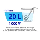 Calentador de inmersión para agua #5.5 (20L), 1000W, VOLTECK 5