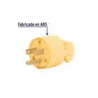 Clavija industrial plástica aterrizada, 2 polos+tierra 2