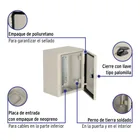 Gabinete metálico, 250 x 200 mm, VOLTECK 2