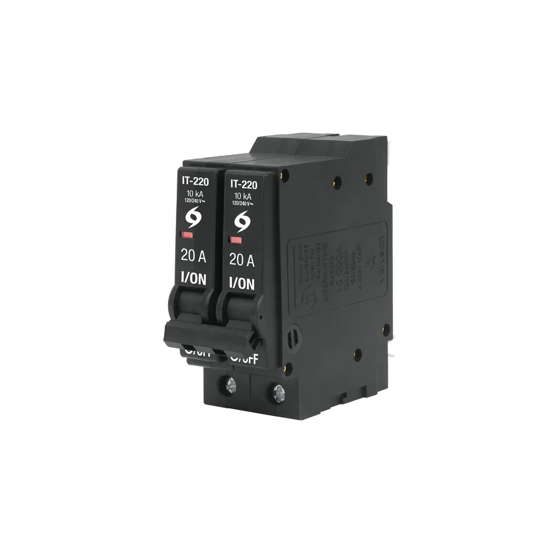 Interruptor de 2 polos 20A, enchufable, VOLTECK