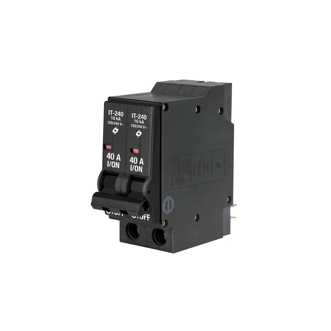Interruptor de 2 polos 40A, enchufable, VOLTECK