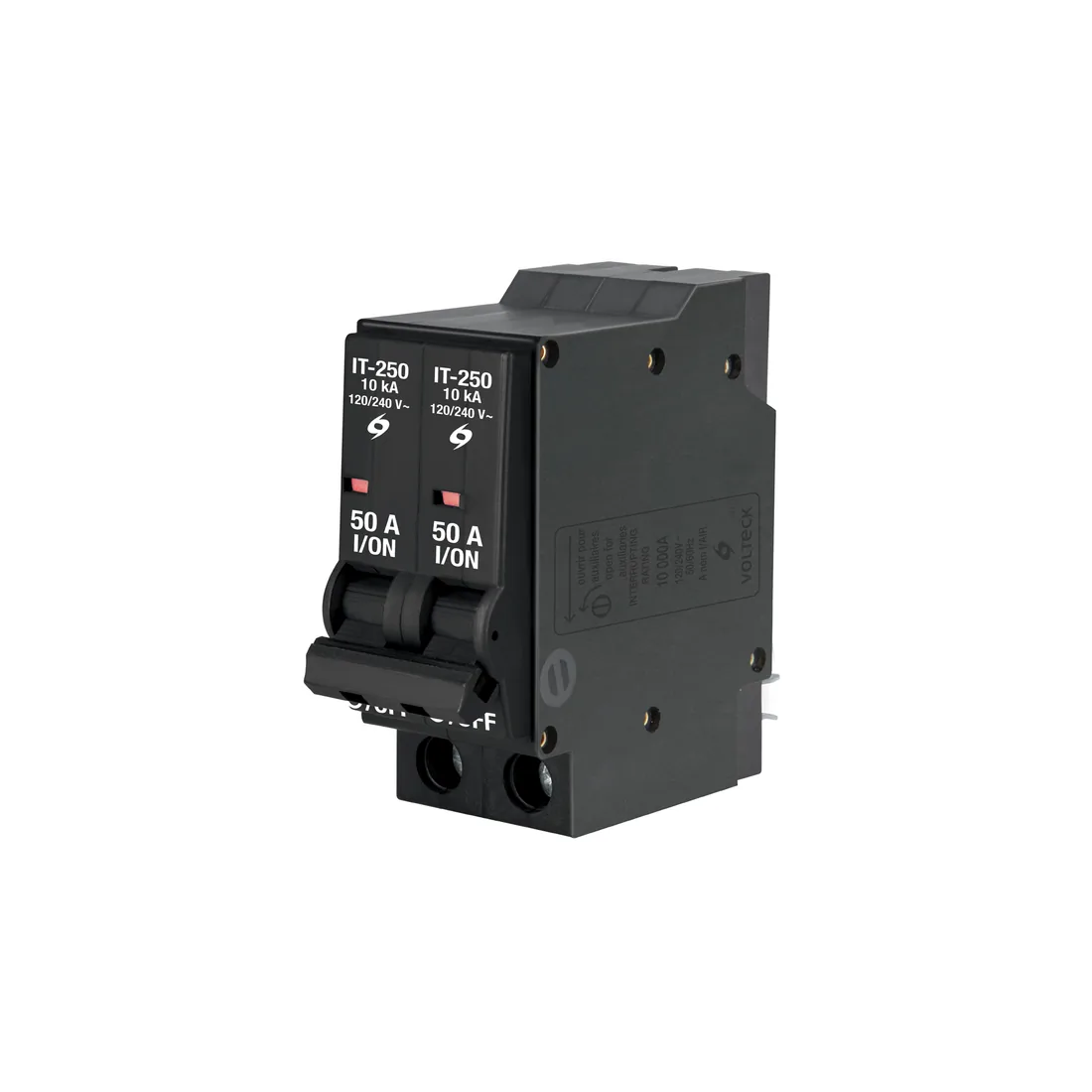 Interruptor de 2 polos 50A, enchufable, VOLTECK