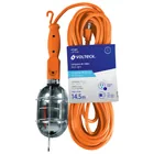 Lámpara de taller con canastilla metálica 14.5 m, VOLTECK 3