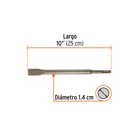 Cincel plano delgado SDS Plus 3/4' x 10', TRUPER 2