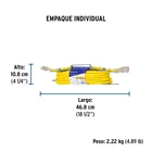 Extensión reforzada aterrizada 15 m 3x14 AWG, VOLTECK 5