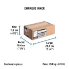 Extensión eléctrica doméstica 5 m clavija plana, blanca 6