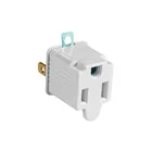 Bolsa con 2 adaptadores 3 a 2 blancos, VOLTECK 1
