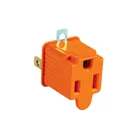 Bolsa con 2 adaptadores 3 a 2 naranjas, VOLTECK 1