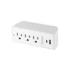 Multicontacto de pared, 490 Joules, 3 contactos y 2 USB A+C 1