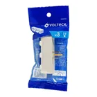 Multicontacto triple aterrizado, barra, VOLTECK 2
