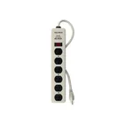 Multicontacto 14 AWG 6 entradas supresor de picos 600 joules 1