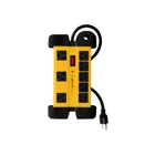 Multicontacto 14 AWG industrial supresor de picos 8 entradas 1