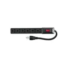 Multicontacto 16 AWG doméstico económico 6 entradas, negro 1
