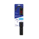 Multicontacto 16 AWG doméstico económico 6 entradas, negro 4